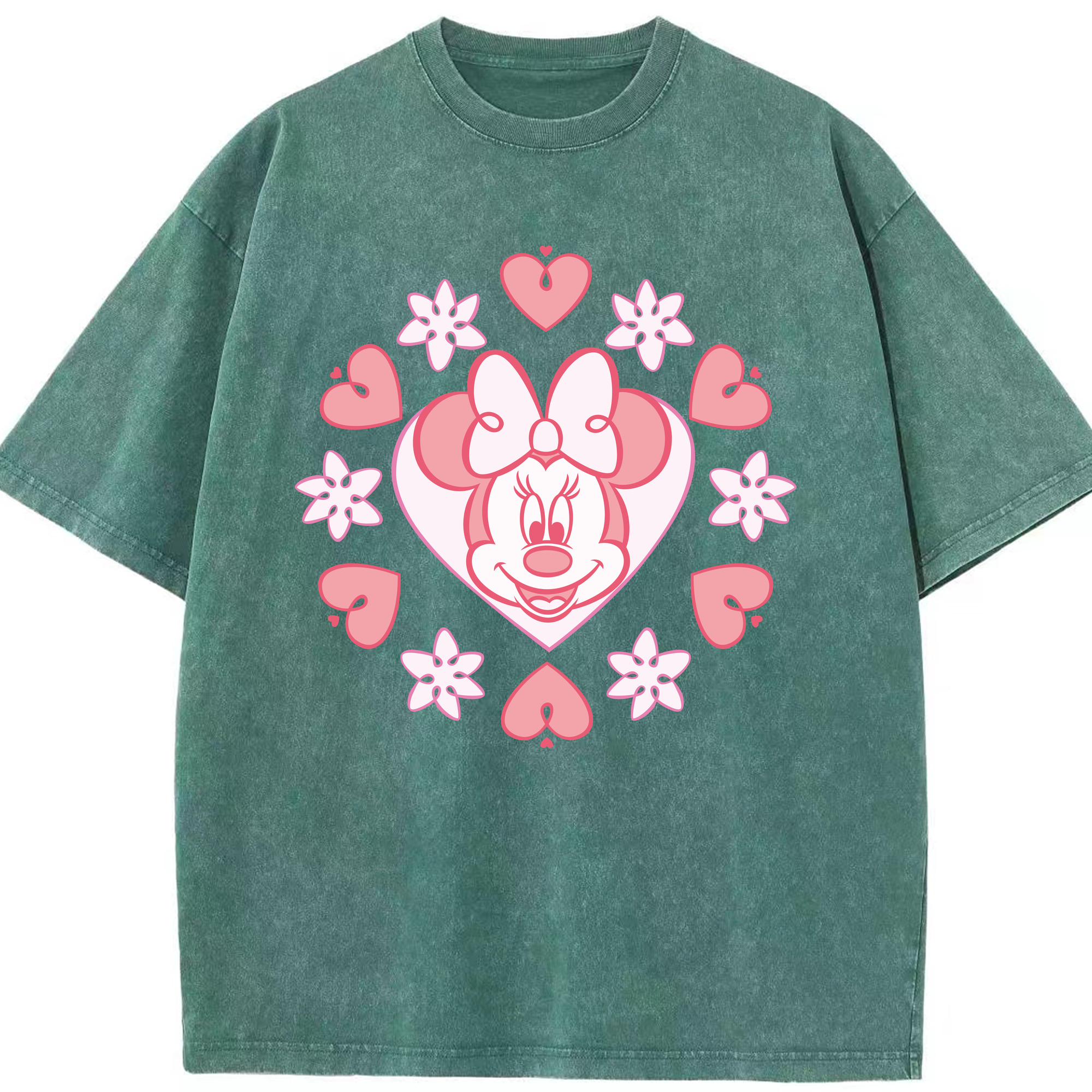 （画像用） ミッキーマウス Mickey Mouse 綿100% ヴィンテージ風 半袖Tシャツ（フロントプリント）